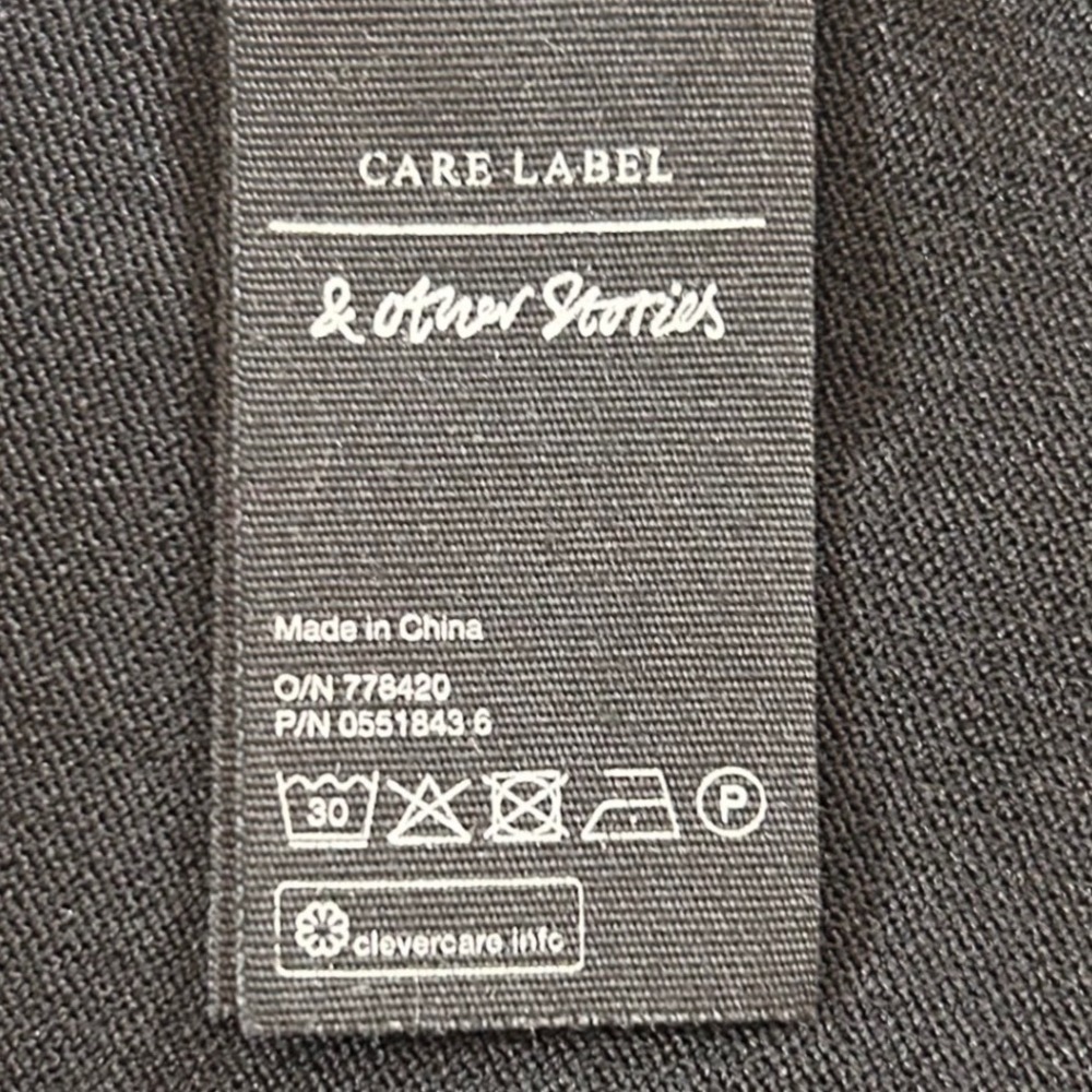 NWOT Stockholm Atelier & Other Stories Black Mock Neck Mesh Panel Knit Dress M - Picture 5 of 7
